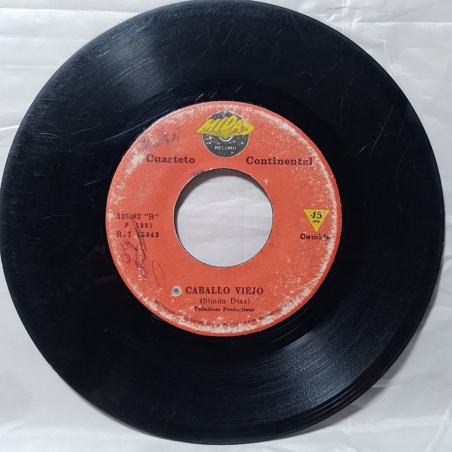 single 7" Cuarteto Continental Caballo Viejo / La Medallita made peru 1986 latin cumbia