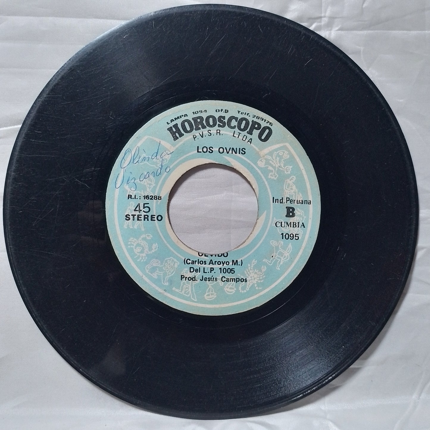 single 7" Los Shapis Los Ovnis Mi Tallercito / Olvido made peru 1982 latin cumbia