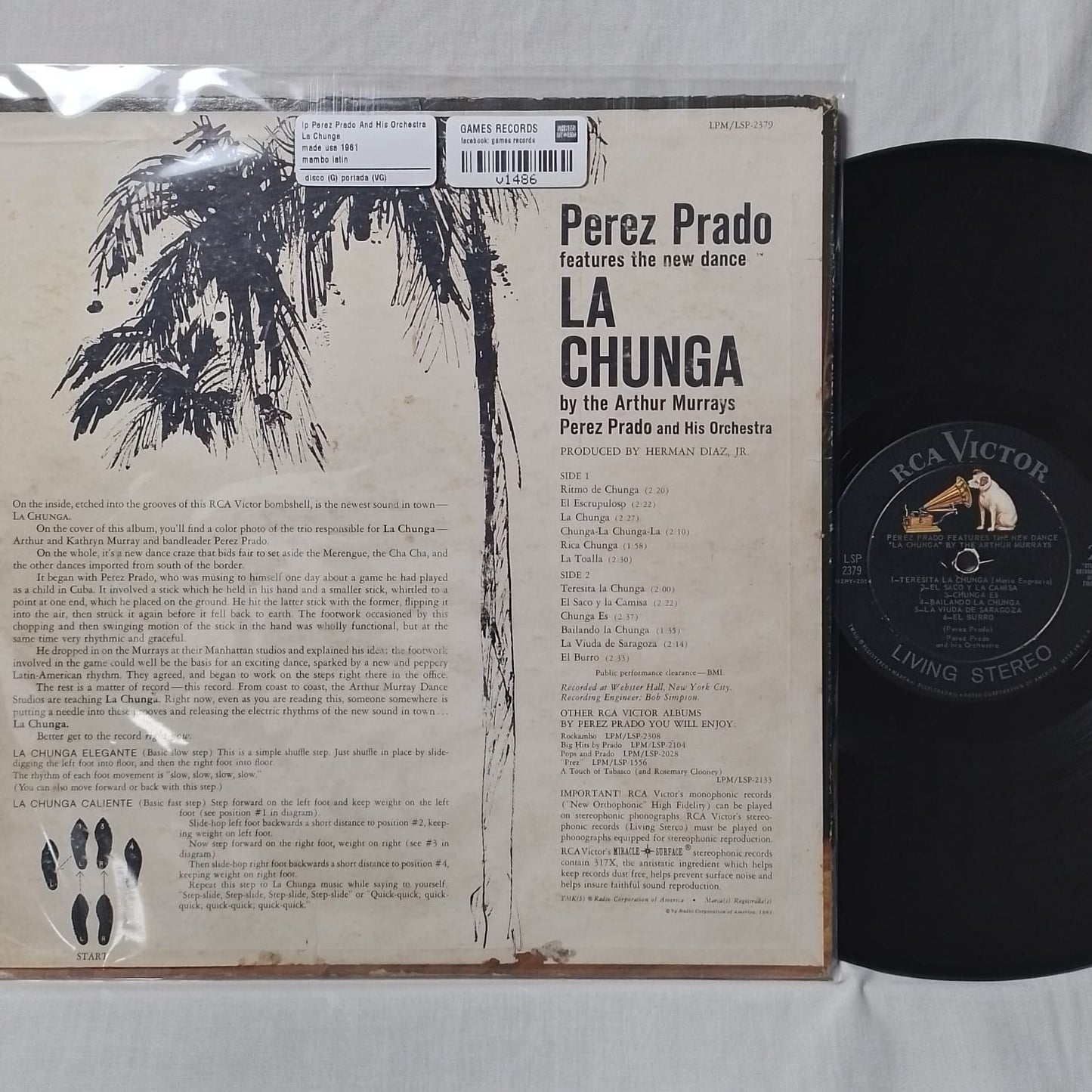 lp Perez Prado And His Orchestra La Chunga made usa 1961 mambo latin