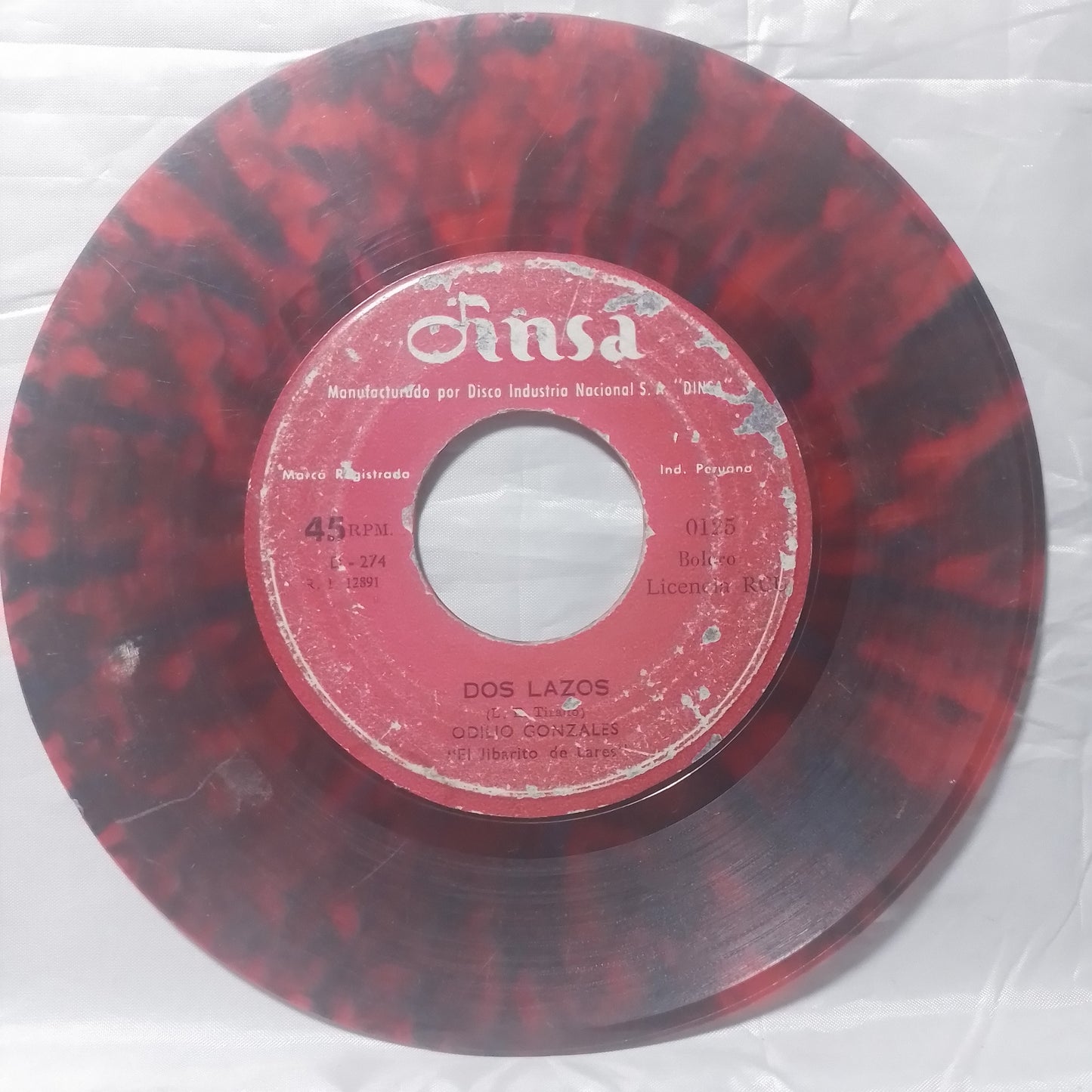 single 7" Odilio González Doble Pena / Dos Lazos made peru latin bolero