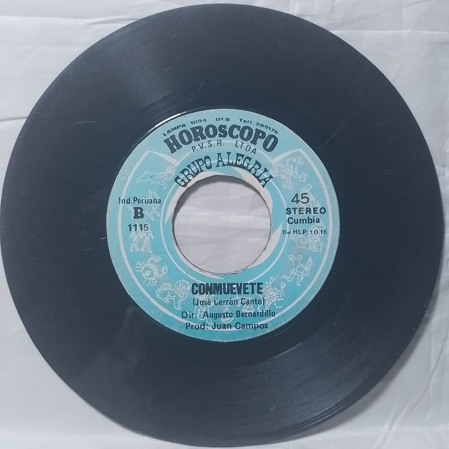 single 7" Grupo Alegria El Solterito / Conmuevete made peru 1983 latin Cumbia