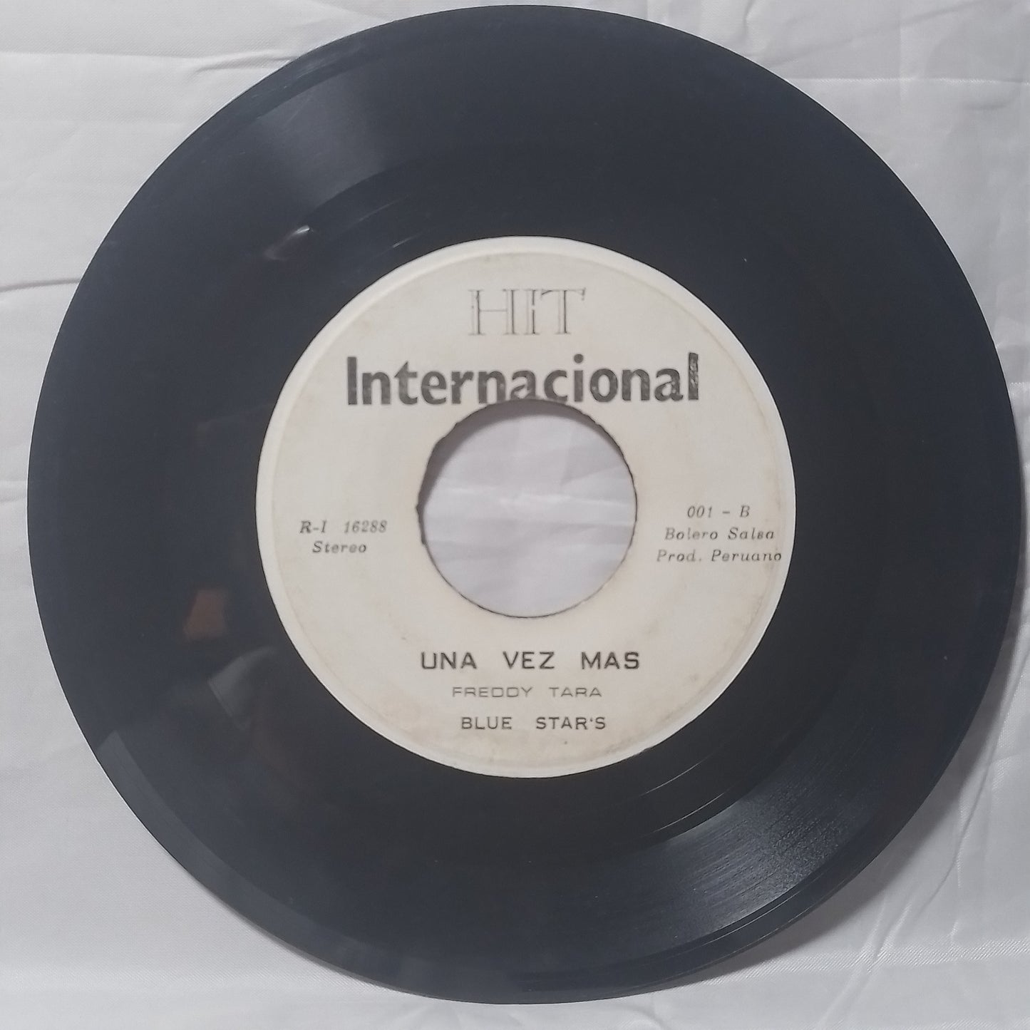 single 7" Freddy Tara Blue Star's Al Callao / una vez mas made peru latin salsa