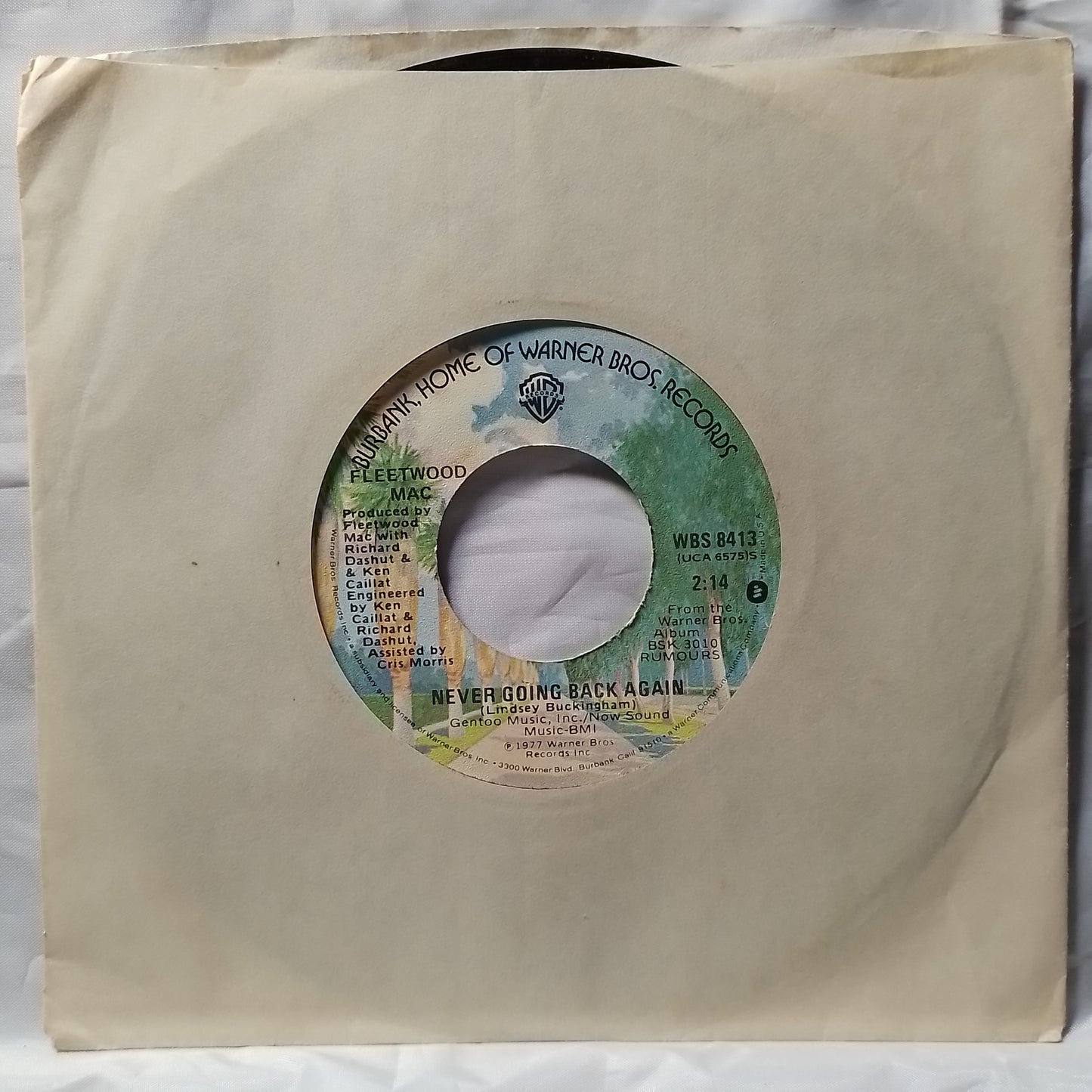 single 7" Fleetwood Mac Don't Stop / never going back again made usa 1977 con funda original rock