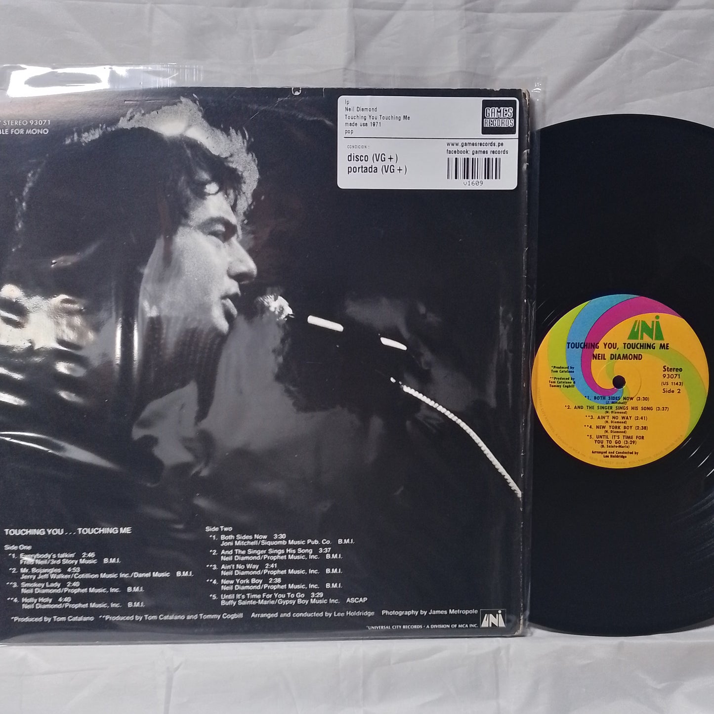 lp Neil Diamond Touching You Touching Me made usa 1971 pop