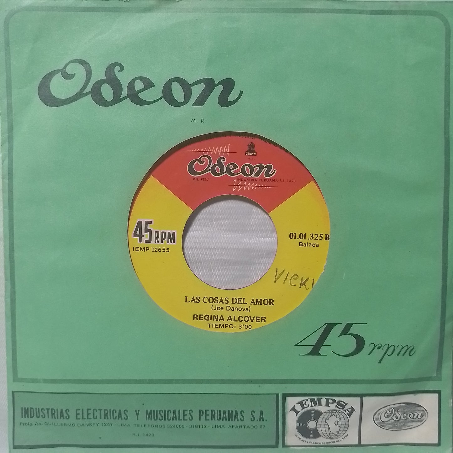 single 7" Joe danova Y Regina alcover Me Haces Sentir Como Nuevo / Las Cosas Del Amor made usa 1974 con funda original latin balada