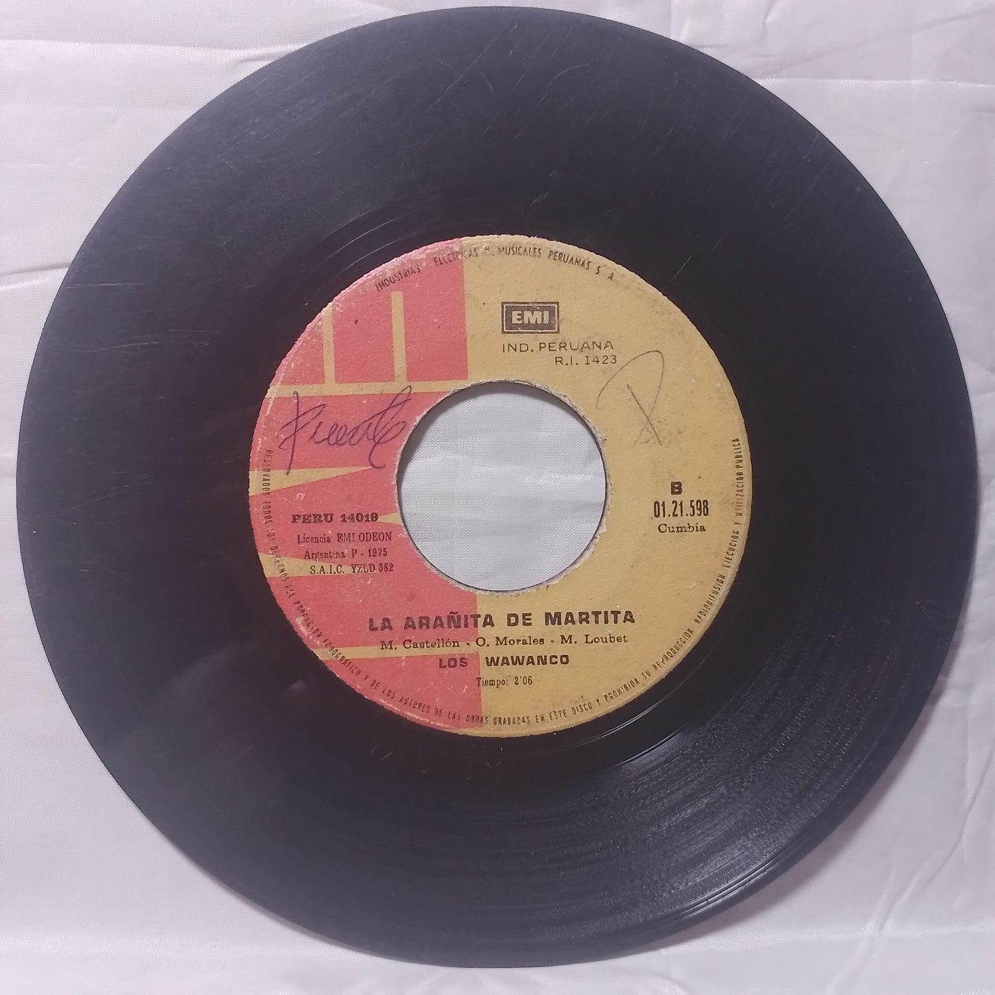 single 7" Los Wawanco El Cuartetazo / La Arañita De Martita made peru 1975 latin Cumbia