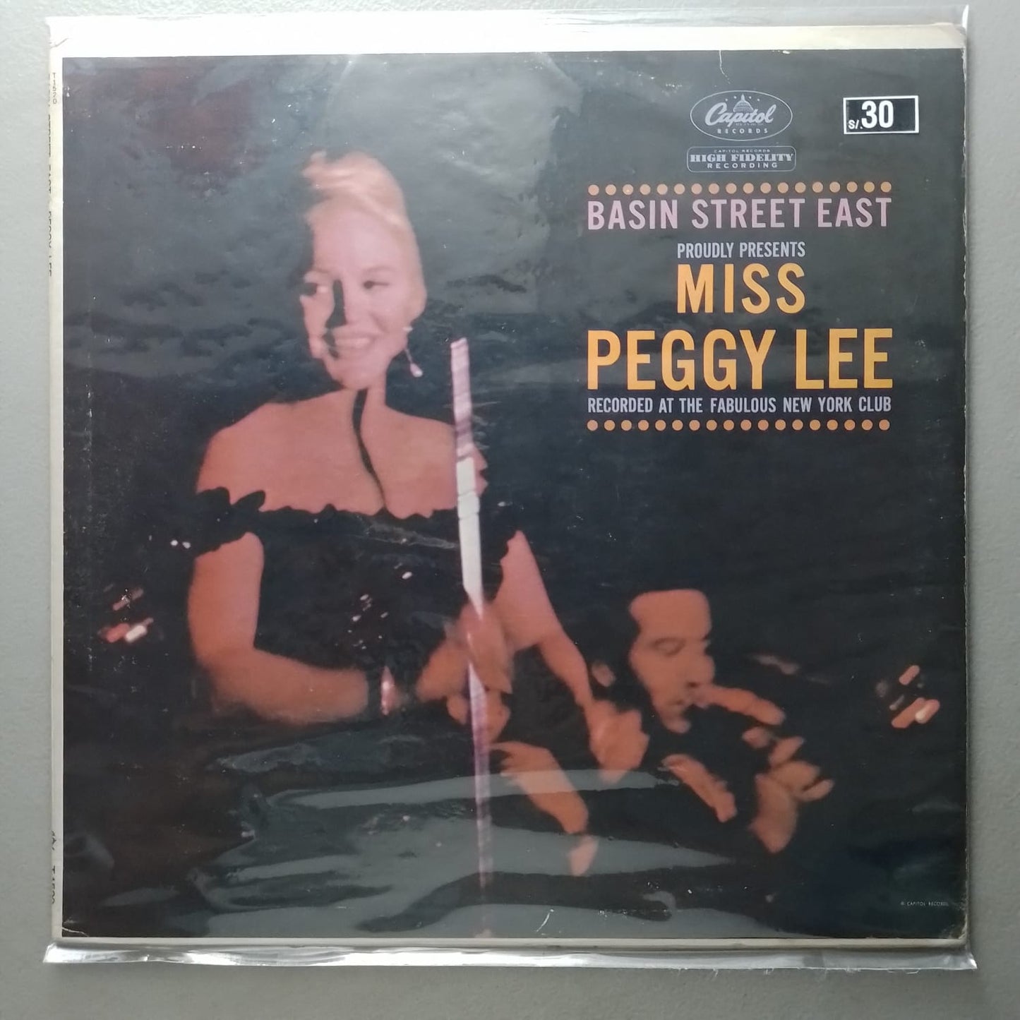 lp Miss Peggy Lee Basin Street East Recorded At The Fabulous New York Club made usa 1961