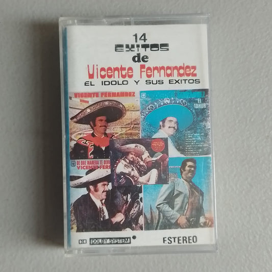 cassette vicente fernandez 14 exitos el idolo made peru 1980 folk ranchera