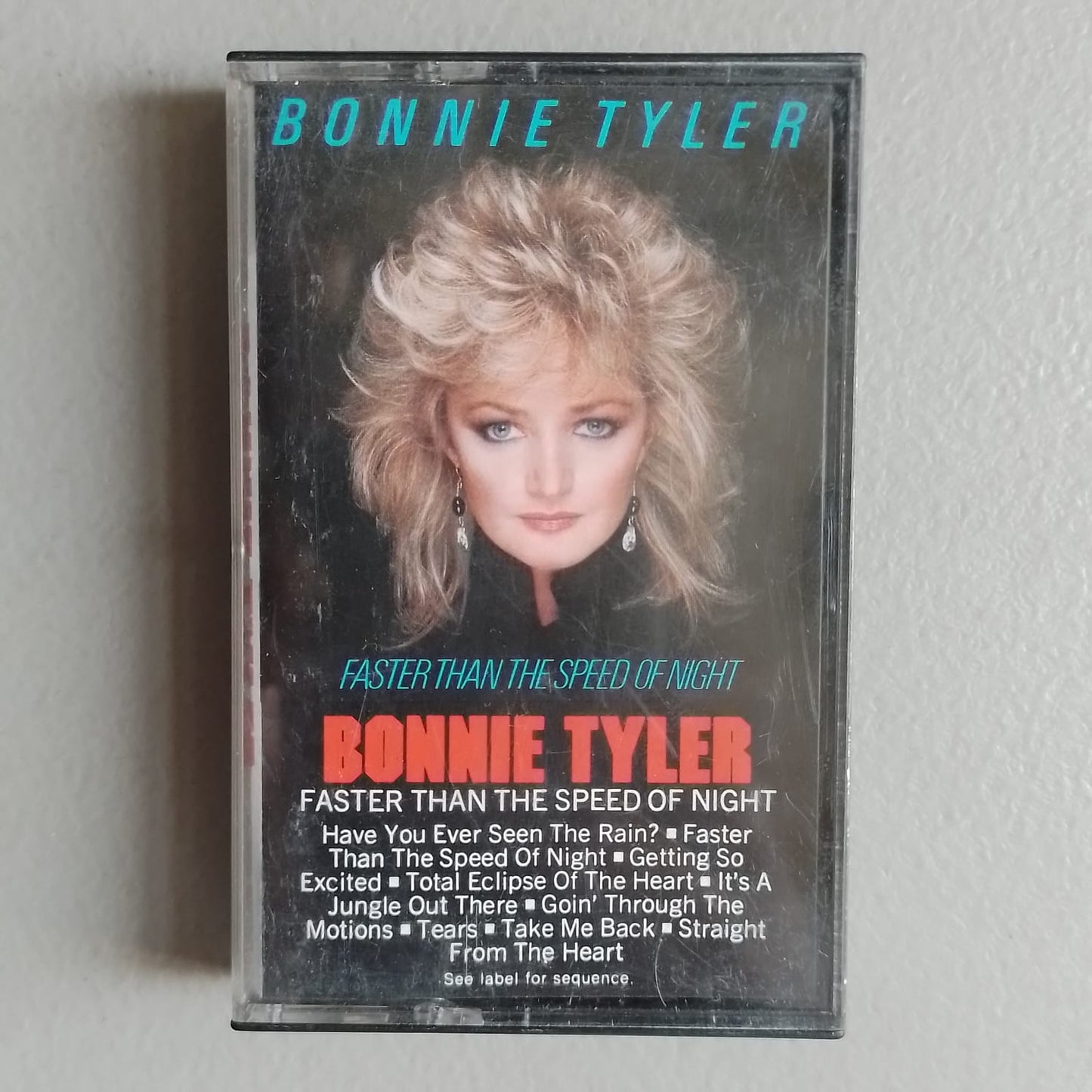 cassette Bonnie Tyler Faster Than The Speed Of Night made usa 1983 Soft Rock, Power Pop